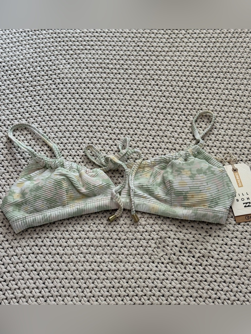 NWT Billabong Tanlines Melody Coco Bralette Bikini Top - Size Medium